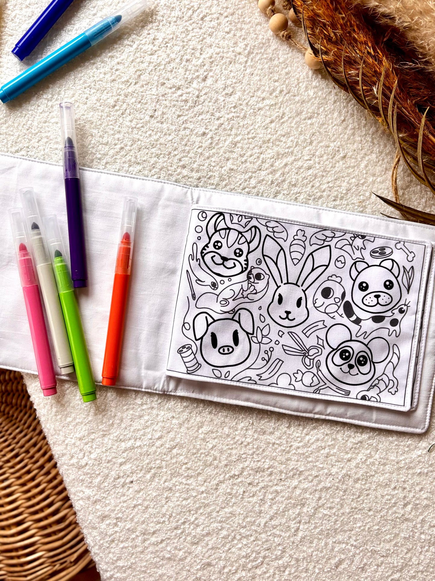 Carnet de coloriage lavable